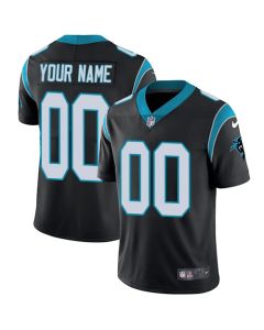 Men's Carolina Panthers Customized Black Team Color Vapor Untouchable NFL Stitched Limited Jersey