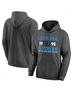 Men's Carolina Panthers Heathered Charcoal Fierce Competitor Pullover Hoodie