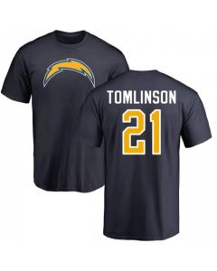 Men's Chargers #21 LaDainian Tomlinson Navy T-Shirt