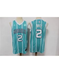 Men's Charlotte Hornets #2 LaMelo Ball Blue Stitched NBA Jersey