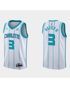 Men's Charlotte Hornets #3 Terry Rozier III White Stitched Basketball Jersey