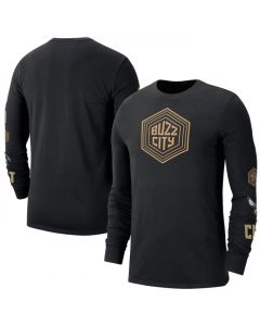 Men's Charlotte Hornets Black 2022/23 City Edition Essential Expressive Long Sleeve T-Shirt
