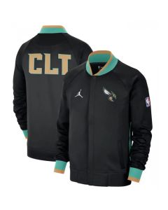 Men's Charlotte Hornets Black 2022/23 City Edition Full-Zip Jacket
