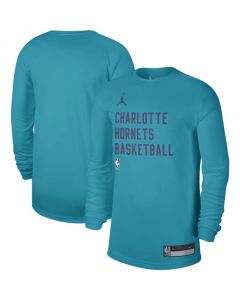 Men's Charlotte Hornets Teal 2023/24 Legend On-Court Practice Long Sleeve T-Shirt