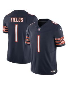 Men's Chicago Bears #1 Justin Fields Navy 2023 F.U.S.E. Vapor Untouchable Limited Stitched Football Jersey