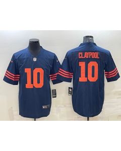 Men's Chicago Bears #10 Chase Claypool Navy Color Rush Limited Stitched Football Jersey