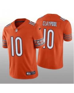 Men's Chicago Bears #10 Chase Claypool Orange Vapor untouchable Limited Stitched Football Jersey