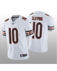 Men's Chicago Bears #10 Chase Claypool White Vapor untouchable Limited Stitched Football Jersey
