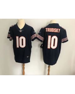 Men's Chicago Bears #10 Mitchell Trubisky Black Vapor Untouchable Elite Stitched NFL Jersey