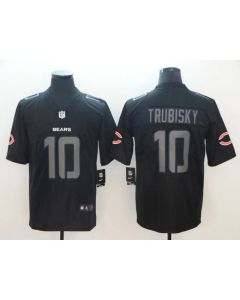 Men's Chicago Bears #10 Trubisky 2018 Black Impact Limited Stitched NFL Jersey