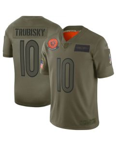 Men's Chicago Bears #10 Trubisky 2019 Camo Salute To Service Limited Stitched NFL Jersey