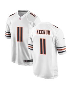 Men's Chicago Bears #11 Case Keenum Nike White Game Jersey