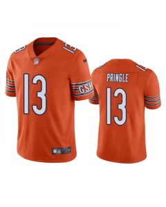 Men's Chicago Bears #13 Byron Pringle Orange Vapor untouchable Limited Stitched Football Jersey