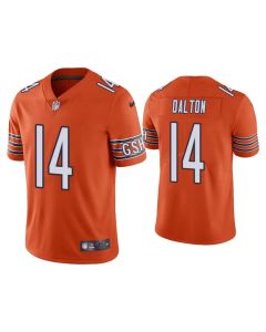 Men's Chicago Bears #14 Andy Dalton Orange Vapor untouchable Limited Stitched Jersey