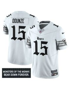 Men's Chicago Bears #15 Rome Odunze White 'Gothic Monsters Edition' Vapor F.U.S.E. Limited Jersey (White)