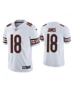Men's Chicago Bears #18 Jesse James White Vapor untouchable Limited Stitched Jersey