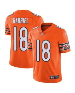 Men's Chicago Bears #18 Taylor Gabriel Orange Vapor Untouchable Limited Stitched NFL Jersey