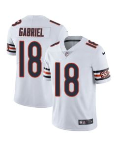 Men's Chicago Bears #18 Taylor Gabriel White Vapor Untouchable Limited Stitched NFL Jersey