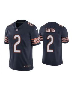 Men's Chicago Bears #2 Cairo Santos Navy Vapor untouchable Limited Stitched Jersey