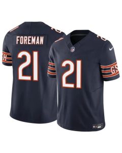 Men's Chicago Bears #21 D'Onta Foreman Navy 2023 F.U.S.E. Vapor Stitched Football Jersey