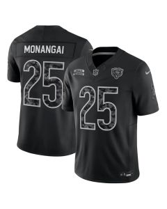 Men's Chicago Bears #25 Kyle Monangai Nike Black 2026 Salute to Service Vapor F.U.S.E. Limited Jersey