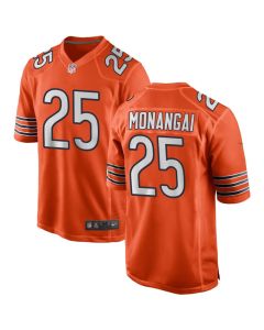 Men's Chicago Bears #25 Kyle Monangai Orange Alternate Game Jersey