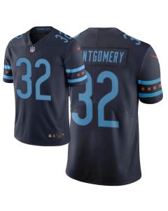Men's Chicago Bears #32 David Montgomery Navy 2019 City Edition Limited Stitched NFL Jersey