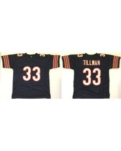 Men's Chicago Bears #33 Charles Tillman Navy Stitched Football Jersey