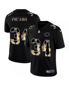 Men's Chicago Bears #34 Walter Payton 2019 Black Statue of Liberty Limited Stitched NFL Jersey