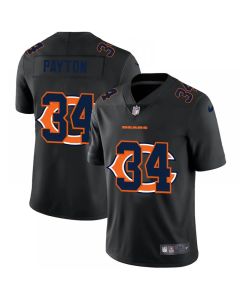 Men's Chicago Bears #34 Walter Payton Black Shadow Logo Limited Stitched Jersey