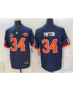 Men's Chicago Bears #34 Walter Payton Navy With Patch 2026 Rivalries Collection Vapor F.U.S.E. Limited Jersey (Style 10)