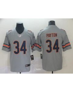Men's Chicago Bears #34 Walter Payton Silver Inverted Legend Stitched NFL Jersey