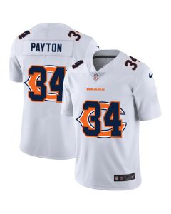 Men's Chicago Bears #34 Walter Payton White Shadow Logo Limited Stitched Jersey