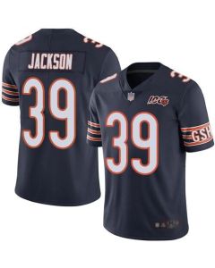 Men's Chicago Bears #39 Eddie Jackson Navy 2019 100th Season Vapor Untouchable Limited NFL Jersey