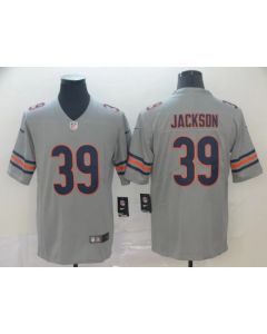 Men's Chicago Bears #39 Eddie Jackson Silver Inverted Legend Stitched NFL Jersey