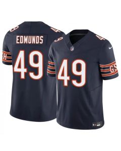 Men's Chicago Bears #49 Tremaine Edmunds Navy 2023 F.U.S.E. Vapor Stitched Football Jersey
