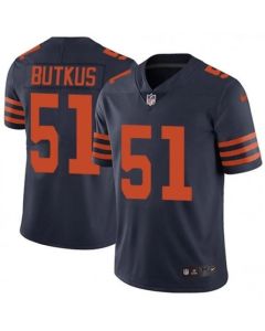 Men's Chicago Bears #51 Dick Butkus Navy Color Rush Limited Stitched Jersey