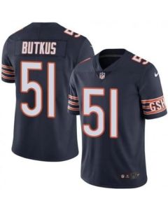 Men's Chicago Bears #51 Dick Butkus Navy Vapor untouchable Limited Stitched Jersey