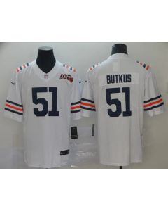Men's Chicago Bears #51 Dick Butkus White Vapor Untouchable Limited Stitched NFL Jersey