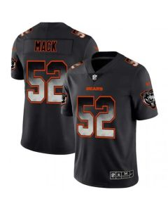 Men's Chicago Bears #52 Khalil Mack 2019 Black Smoke Fashion Limited Stitched NFL Jersey