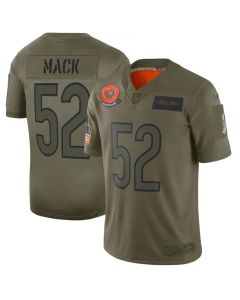 Men's Chicago Bears #52 Khalil Mack 2019 Camo Salute To Service Limited Stitched NFL Jersey