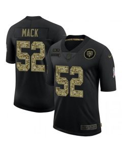 Men's Chicago Bears #52 Khalil Mack 2020 Black Camo Salute To Service Limited Stitched Jersey