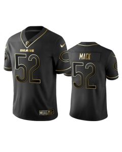 Men's Chicago Bears #52 Khalil Mack Black 2019 Golden Edition Limited Stitched NFL Jersey