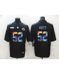 Men's Chicago Bears #52 Khalil Mack Black Crucial Catch Limited Stitched Jersey