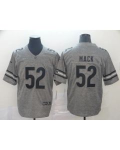 Men's Chicago Bears #52 Khalil Mack Grey Stitched NFL Jersey
