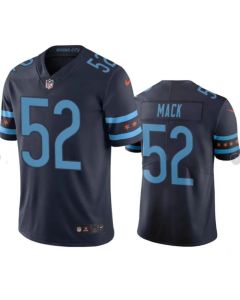 Men's Chicago Bears #52 Khalil Mack Navy 2019 City Edition Limited Stitched NFL Jersey