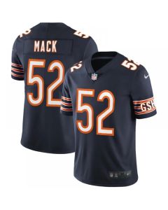Men's Chicago Bears #52 Khalil Mack Navy Vapor Untouchable NFL Limited Stitched Jersey