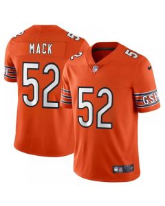 Men's Chicago Bears #52 Khalil Mack Orange Vapor Untouchable NFL Limited Stitched Jersey