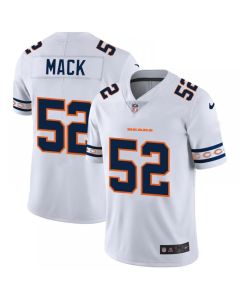 Men's Chicago Bears #52 Khalil Mack White 2019 Team Logo Cool Edition Stitched NFL Jersey
