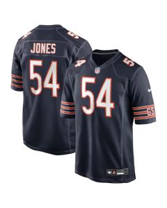 Men's Chicago Bears #54 Logan Jones Navy 2026 NFL Draft Game Jersey (Navy)